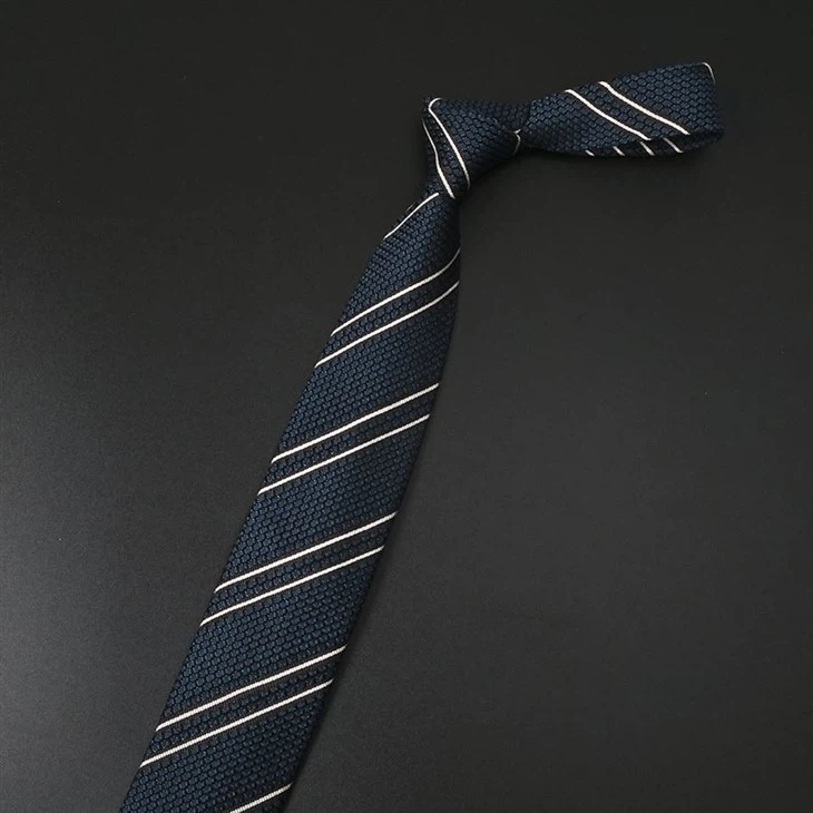 Navy Grenadine Tie