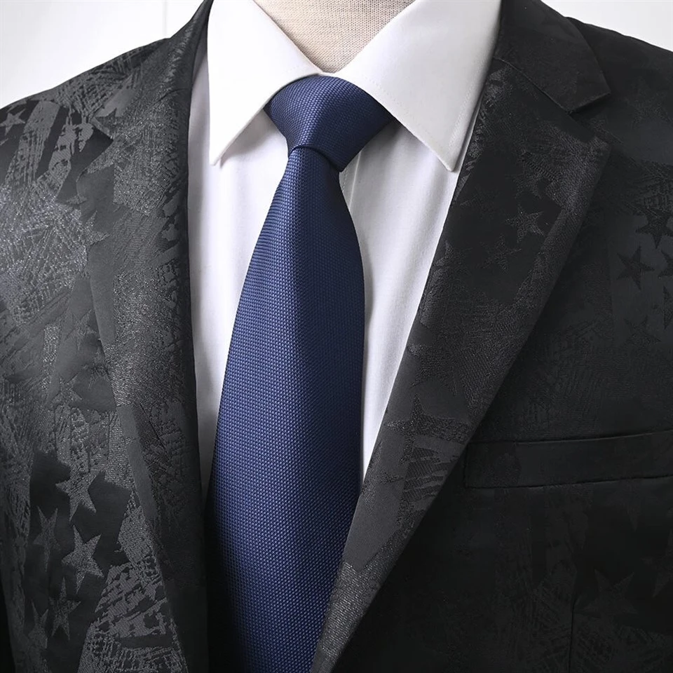Professional Attire Geometric Texture Men's Tie