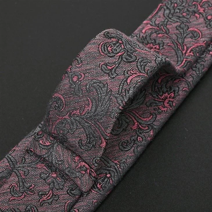 YiLi Floral Polyester Linen Tie: Custom-Crafted Elegance