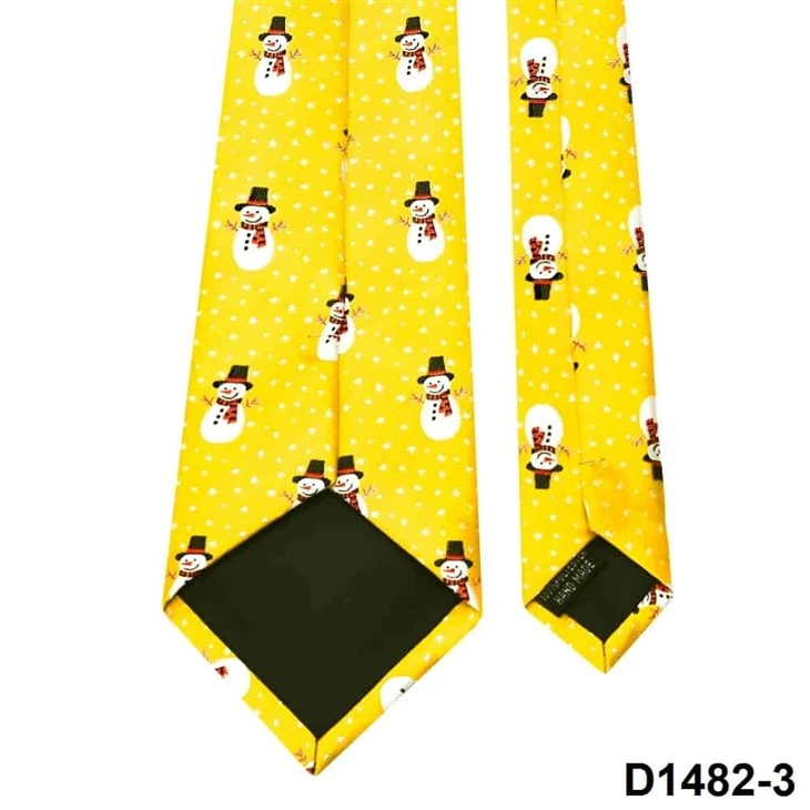 Factory Custom Latest Christmas Ties Men's Snowman Necktie